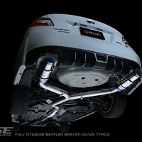 RSE FULL TITANIUM MUFFLER EXHAUST TYPE-D FOR SUBARU WRX STI GV VA EJ20 EJ25 FA20DIT RB6090-SB02D