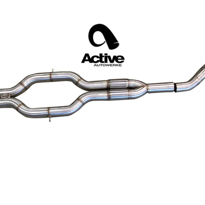 Active Autowerke G80/G82 Race only exhaust system GOLIATH w brush tips (100mm) – 2021+ M3 / M4