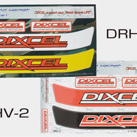 Dixcel Helmet Visor Sticker - Universal - Red / Grey