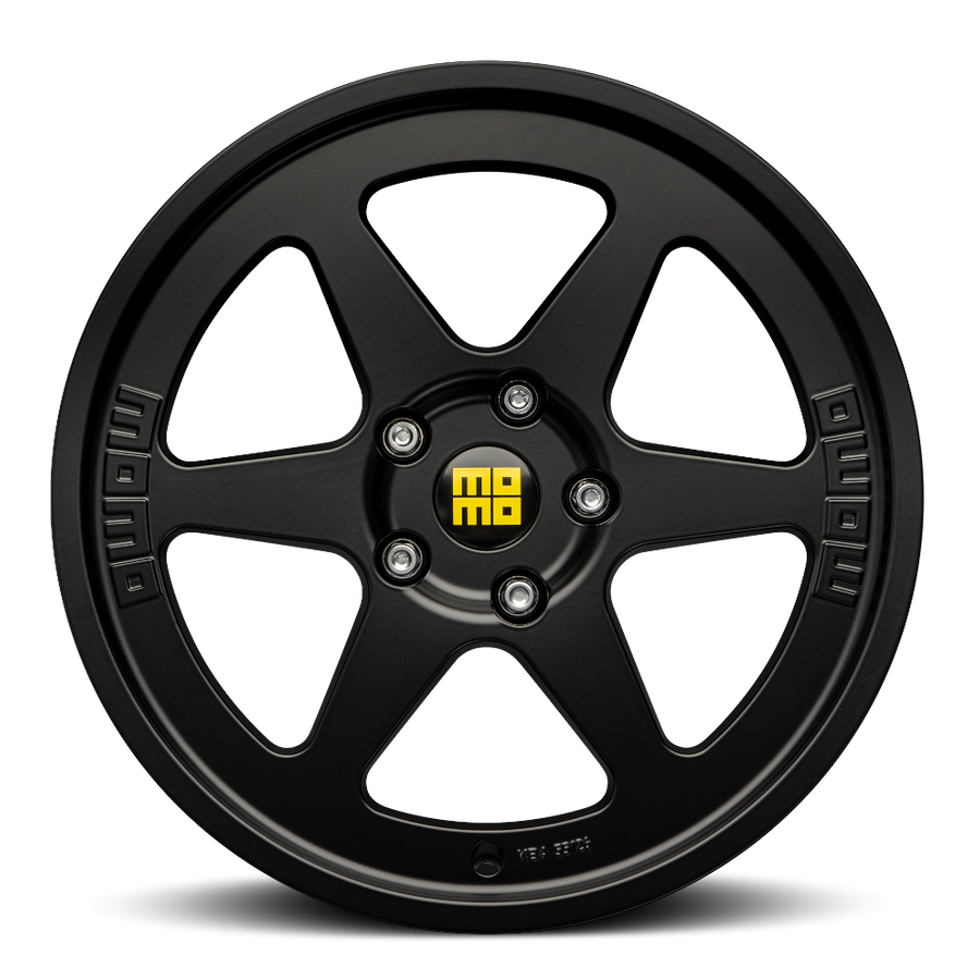 MOMO Italy Heritage 6 Alloy Wheels Matte Black Set of 4 18×8 5×112