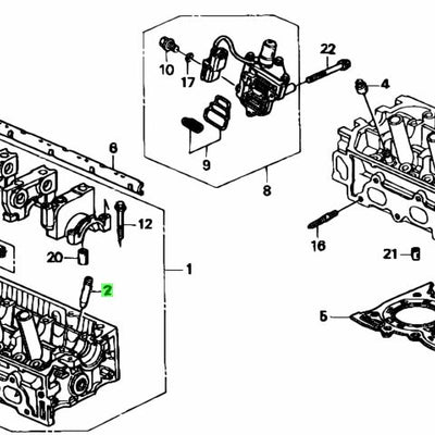 Honda Genuine GUIDE, IN. VALVE - 12204-PJ7-305