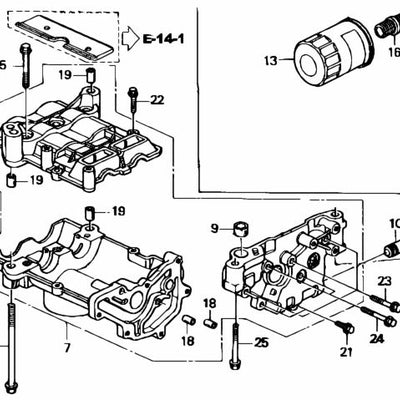 HONDA Genuine K24 OIL PUMP CHAIN GUIDE - 13460-PNA-004