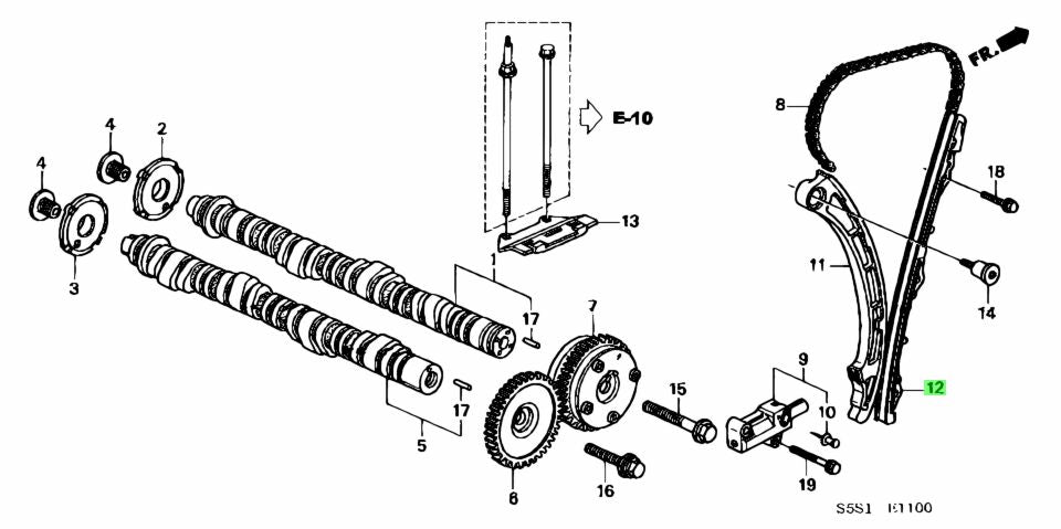 HONDA OEM CHAIN GUIDE - DC5 EP3 CL7 FD2 14530-PNA-003