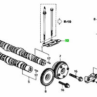 HONDA Genuine OEM K20 & K24 UPPER CHAIN GUIDE - 14540-PRB-A01
