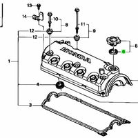 Honda Genuine OIL FILLER PACKING 15613-PC6-000