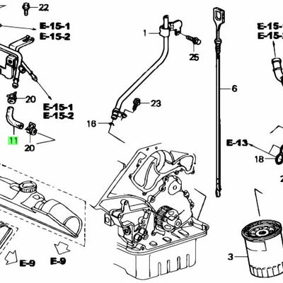Honda Genuine BREATHER PIPE TUBE FOR NSX - 17153-PR7-A00