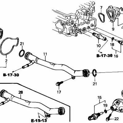 Honda OEM Water Pump H22 - 19200-P13-003