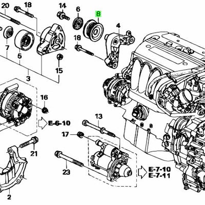 Honda GENUINE OEM Idler Pulley – EP3/FN2R