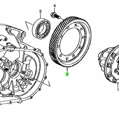 HONDA OEM 5.1 FINAL DRIVE GEAR SET - CL7 DC5 EP3 FD2 FN2 CIVIC TYPE R 41233-RPN-A00 + 23221-RPN-A00