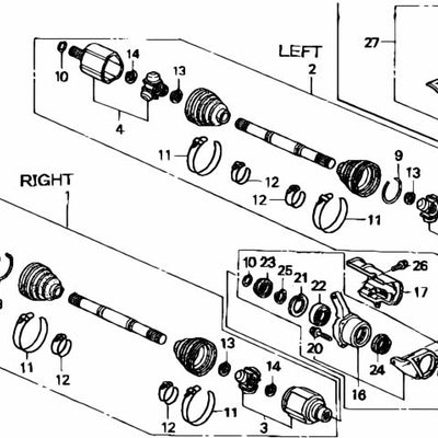 HONDA GENUINE Left Outer Joint FOR NSX - 42330-SL0-300