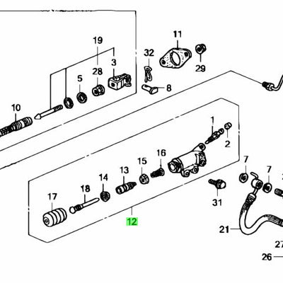 Genuine Honda S2000 Clutch Slave Cylinder - 46930-S2A-003