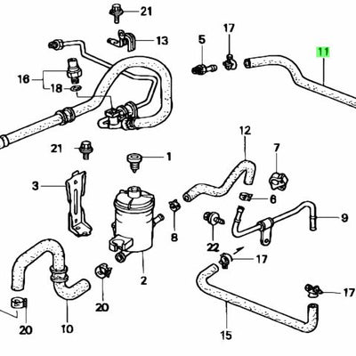 Honda Genuine RETURN HOSE COMP - 53732-S04-950