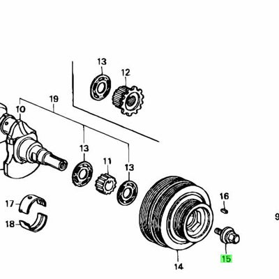 Honda Geniune B series crank bolt 90017-PR3-003