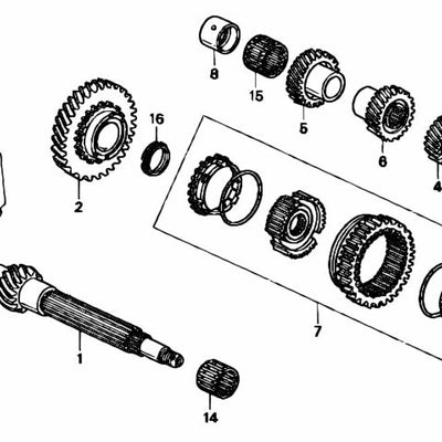 HONDA Genuine B SERIES GEAR BOX COUNTER SHAFT BEARING 91003-P21-003