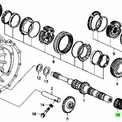 HONDA Genuine K SERIES GEAR BOX NEEDLE BEARING MAIN SHAFT - 91102-RZF-006