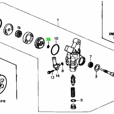 HONDA OEM O-RING 16.7 X 1.8 91347-PAA-A01