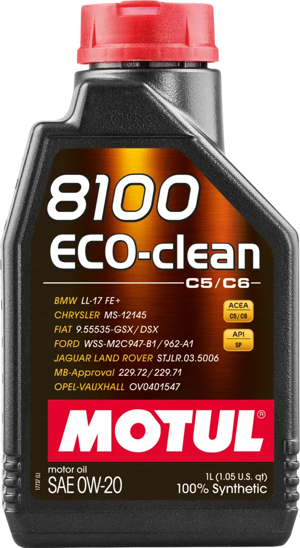 Motul 8100 Eco-clean 0W-20 Synthetic Fuel Economy Oil