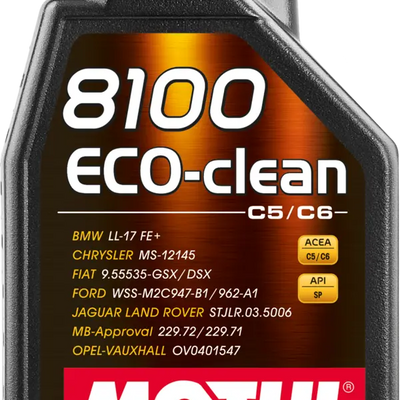 Motul 8100 Eco-clean 0W-20 Synthetic Fuel Economy Oil