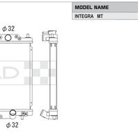 Koyorad Performance Radiator - Honda Integra (DC2)