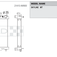 Koyorad Performance Radiator - Nissan Skyline / Infiniti G35 (V35) - Manual Transmission