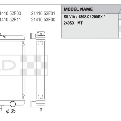 Koyorad Performance Radiator - Nissan Silvia/180SX (S13)  - Image 2