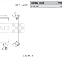 Koyorad Performance Radiator - Mazda RX-8 (SE3P) - 36mm