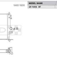 Koyo Performance Radiator - Toyota GR Yaris (GXPA16) - MT