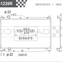 Koyo Performance Radiator - Honda S2000 (AP1/AP2) - 36mm Core