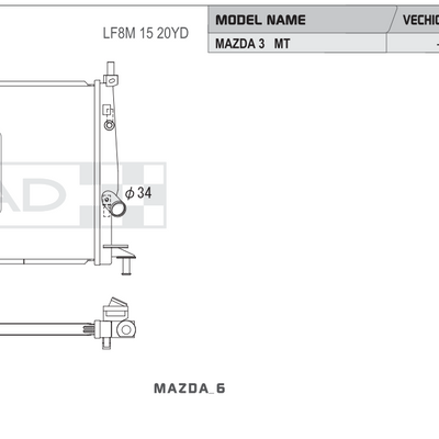 Koyo Performance Radiator - Mazda 3 MPS (BL) - 2.3L Turbo - Image 2
