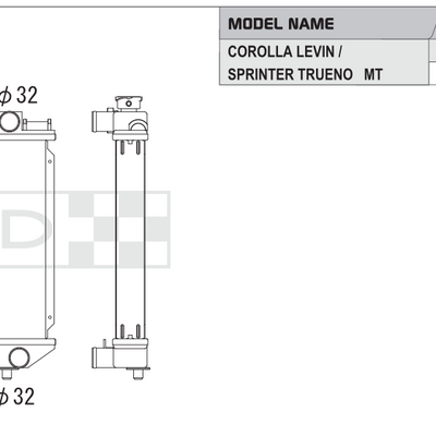 Koyorad Performance Radiator - Toyota Corolla Levin/Sprinter Trueno 1983-1987 - MT - Image 2