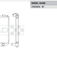 Koyo Performance Radiator - Toyota Cressida (MX83) - MT