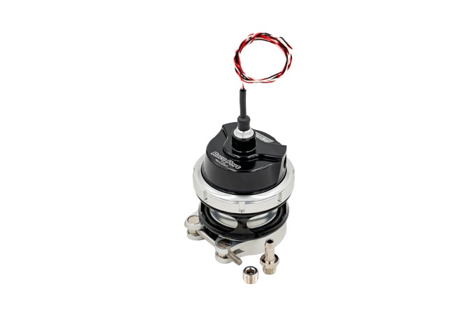 Turbosmart GenV Race Port Universal BOV Blow Off Valve HE Sensor Female, No Weld On Flange Black -