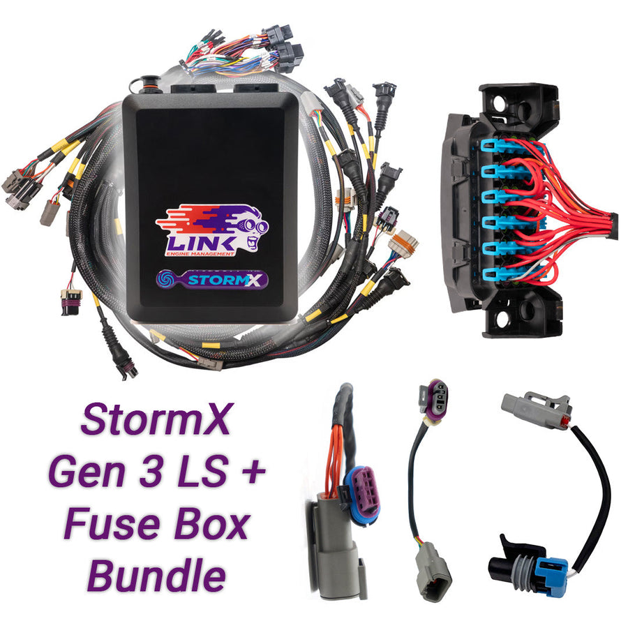 LINK GEN3 LS BUNDLE - G4X STORMX ECU + LS ENGINE HARNESS + FUSE BOX BUNDLE