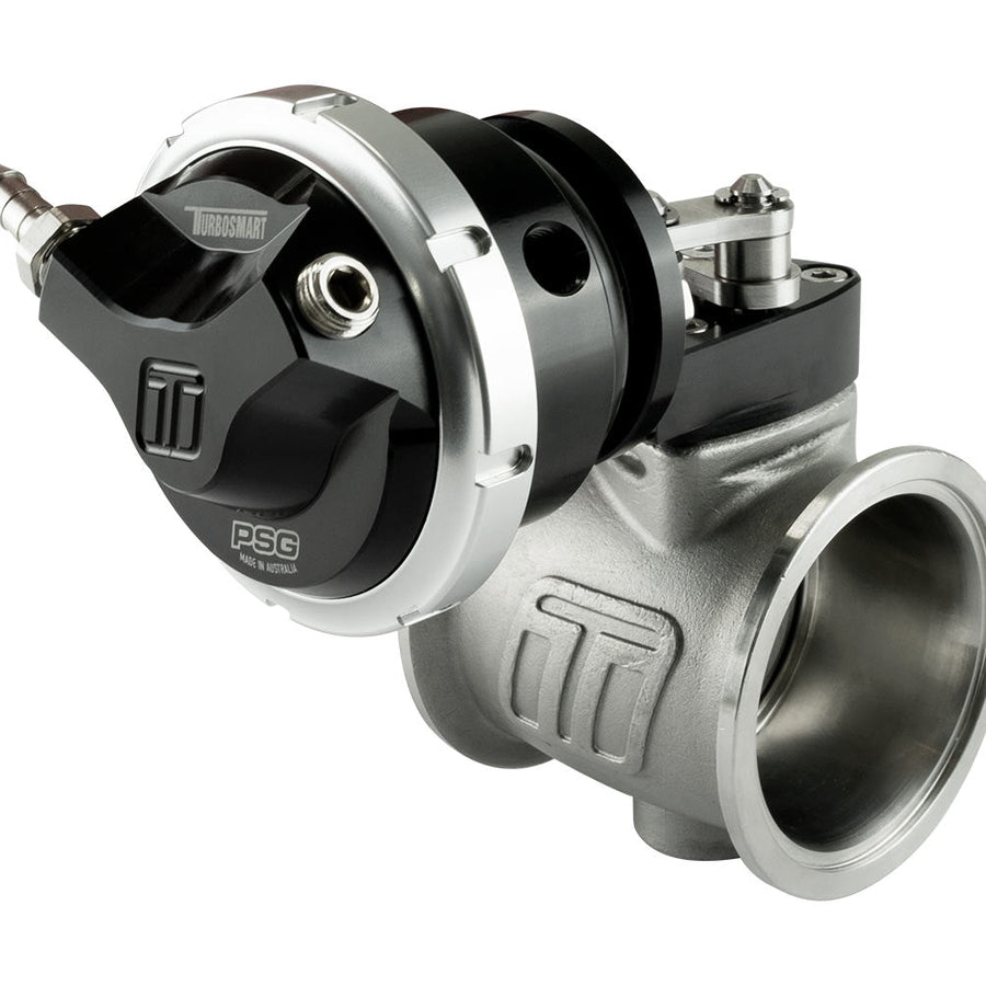 Turbosmart Pneumatic Straight Gate 6psi External Wastegate Black -