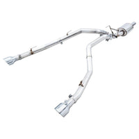 AWE 09-18 RAM 1500 5.7L (w/Cutouts) 0FG Dual Rear Exit Cat-Back Exhaust - Chrome Silver Tips