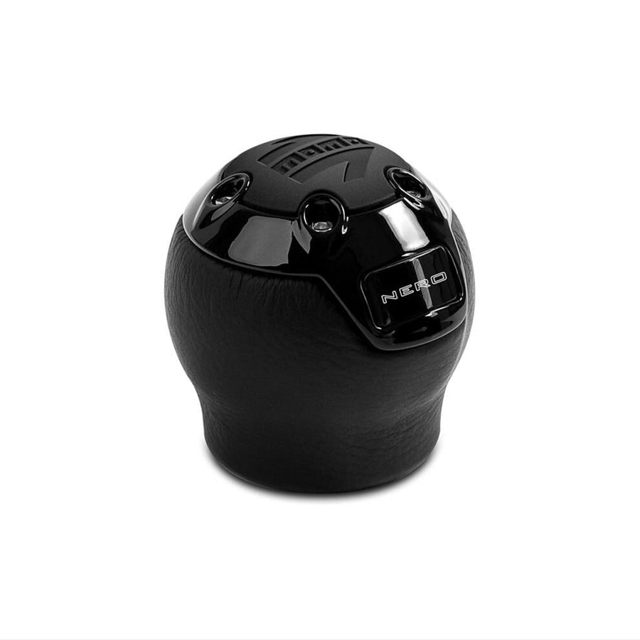 MOMO Nero Black Leather Reverse Lift System Shift / Gear Knob