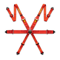 MOMO Italy Pro Driver Racing Harnesses 2″ / 3″ – 6 Point – Red