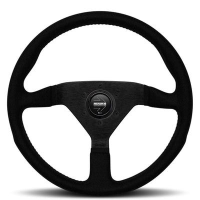 MOMO Montecarlo Black Alcantara 320mm Steering Wheel - VMCALBLKBK32