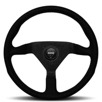 MOMO Montecarlo Black Alcantara 350mm Steering Wheel - VMCALBLKBK35R