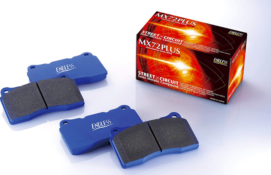 Endless MX72 Plus Front Brake Pads - Mitsubishi Evo 5-9 & Subaru STI (EP291MXPL)