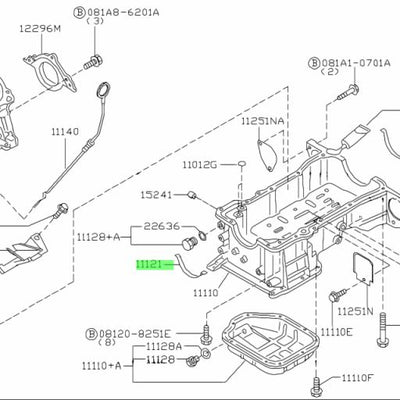 Nissan Genuine OIL PAN GASKET 11121-31U00