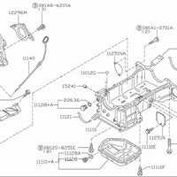 Nissan Genuine Rear Oil Pan Gasket Fits Nissan VQ25DE/VQ35DE 11121-31U10