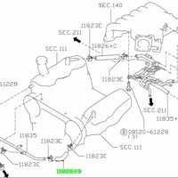 Nissan Genuine BLOW BY A HOSE VG33E VQ25DE VQ35DE 11826-4W005