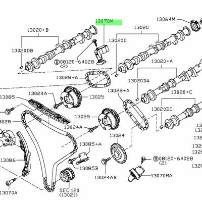 Nissan Genuine TENSIONER 13070-JK21B