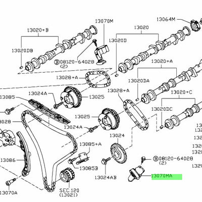 Nissan Genuine TENSIONER 13070-JK21C