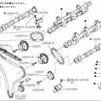 Nissan Genuine Timing Chain Guide (Curved) Fits Nissan VQ25/VQ30/VQ35/VQ37 & VR38DETT 13091-JK20A