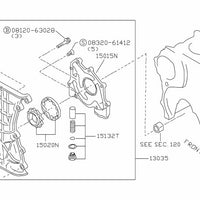 Nissan Genuine OIL CRANKSHAFT FRONT SEAL 13510-53J10