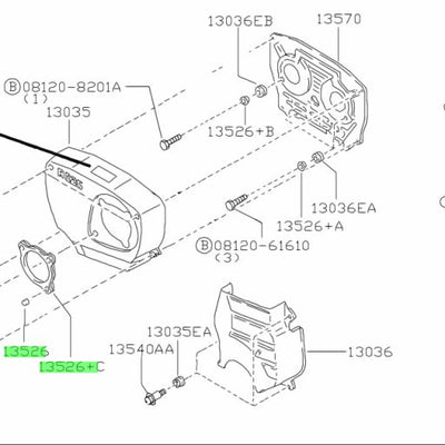 NISSAN GENUINE Cam Sensor CAS Gasket Seal 13568 - 58S00