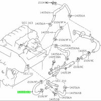 Nissan Genuine WATER HOSE for Nissan Elgrand 14055-VG300