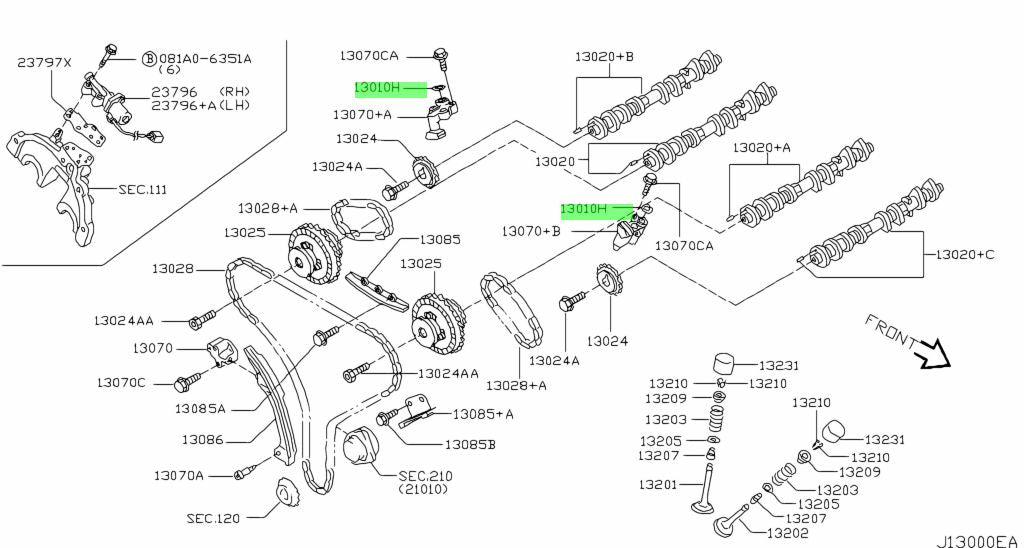 Nissan Genuine O RING SEAL 15066-ED010